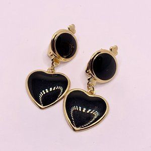 Earrings Gold Filled, Heart Earrings,Dangling